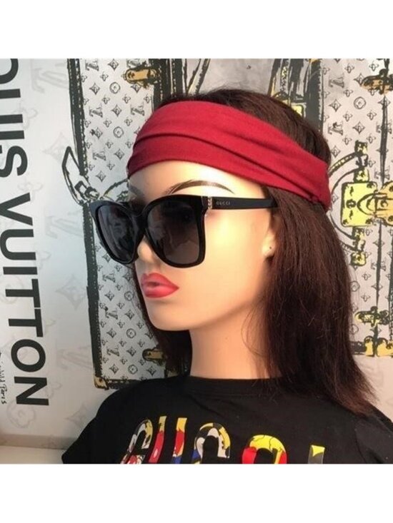 Stylish Black Sunglasses GG0459SA 001 main image 9